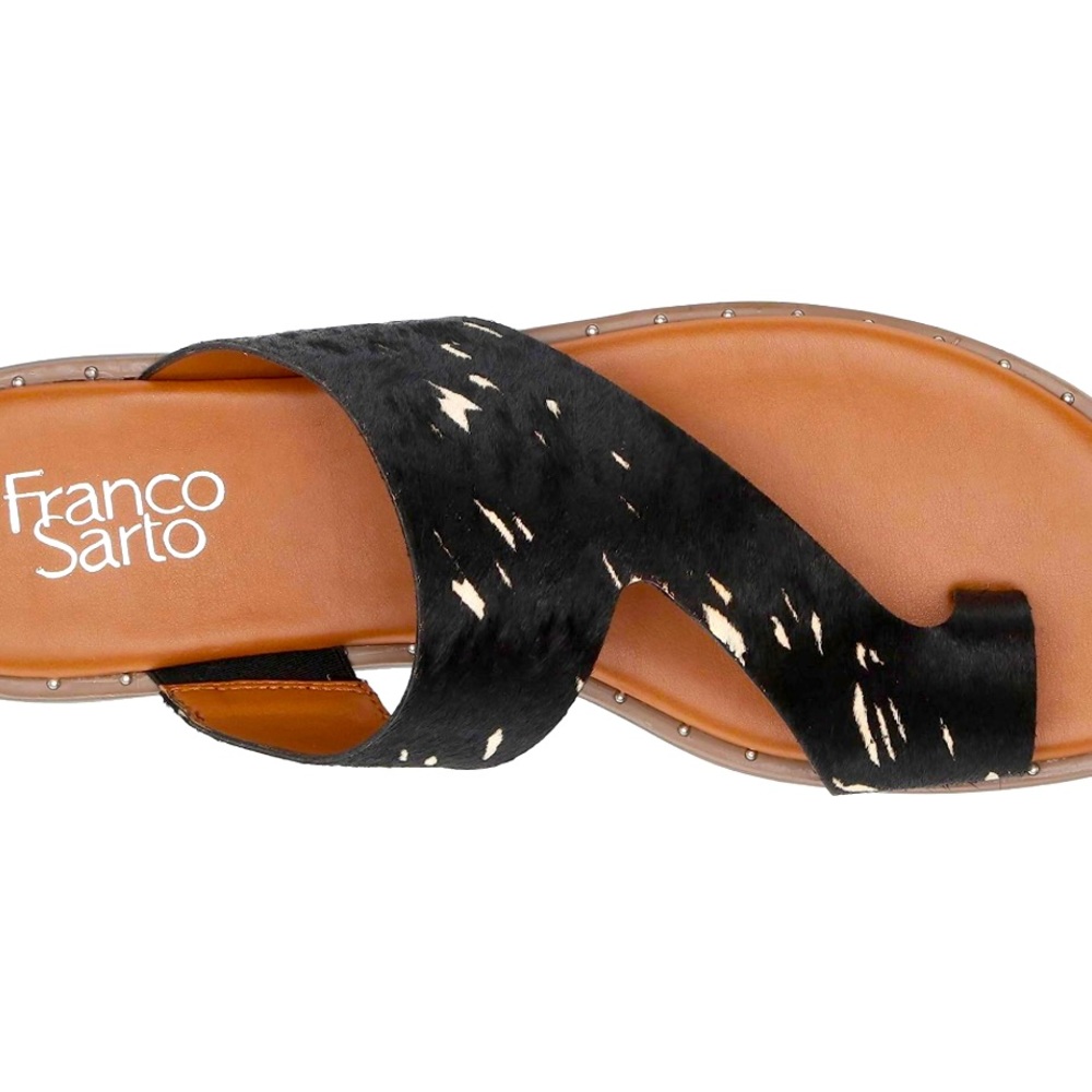 Franco Sarto Ginny Toe Flat Cushion Walking Sandal Size 6 Brand New Comfortable